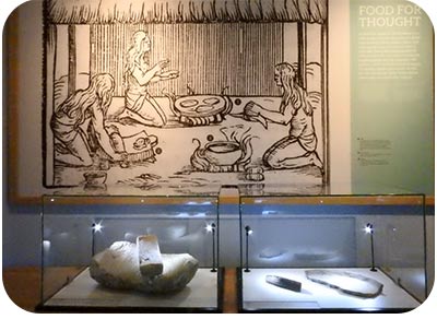 The history of the Caribbean is easily understood with visual exhibits coupled with actual tools from the past.