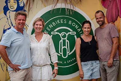 The owners of Greenbikes Bonaire