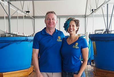 Bob and Lauri Janssen, owners of Bonaire Daily Fresh